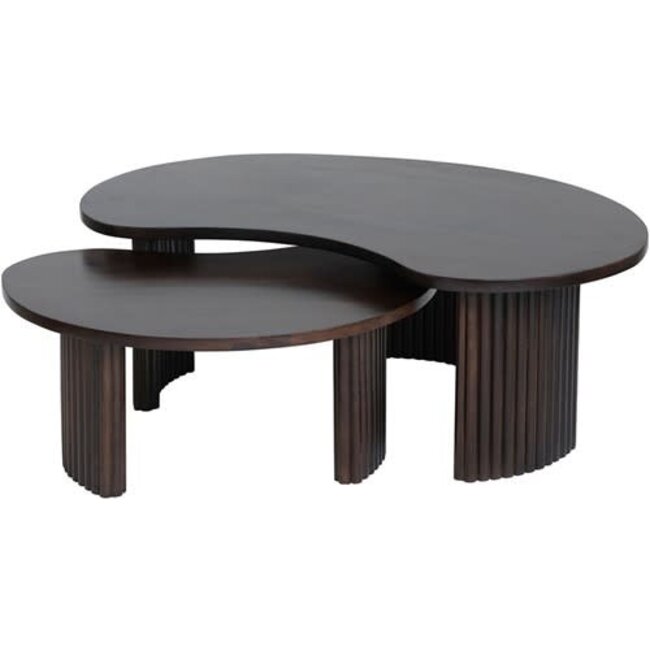 Nijwie Salontafel Firenze - boonvormig  - 125 cm