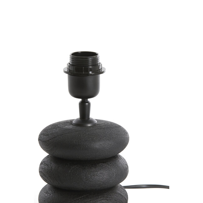 Light en Living Lampvoet Ø12x21 cm BUDONGO hout  zwart