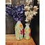 Light en Living Vaas deco Ø15x36 cm EKIMULI  wit+bloemen