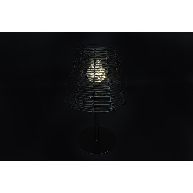 Countryfield Tafellamp solar LED Hira zwart