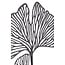 Light en Living Ornament op voet 36x10x48 cm LEAF mat zwart