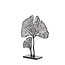 Light en Living Ornament op voet 36x10x48 cm LEAF mat zwart