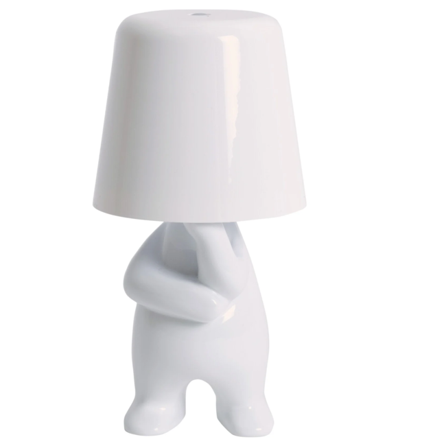 Leitmotiv Tafellamp Glossy AJ wit