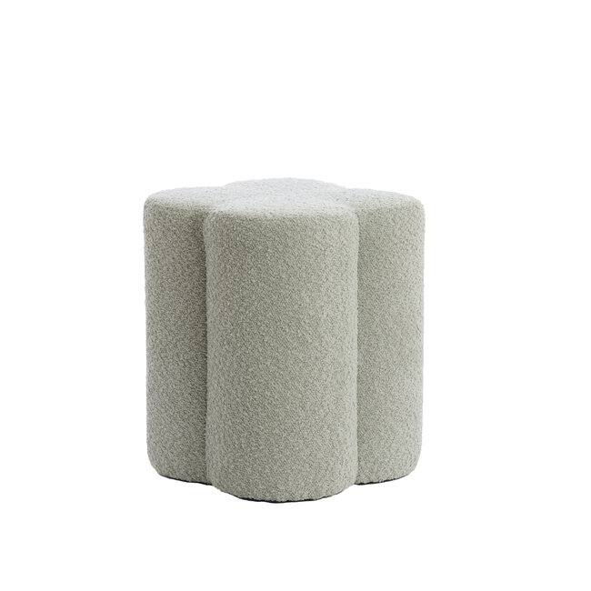 Light en Living Poef 38x38x45 cm NALANI mint groen