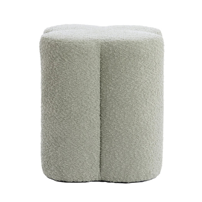 Light en Living Poef 38x38x45 cm NALANI mint groen