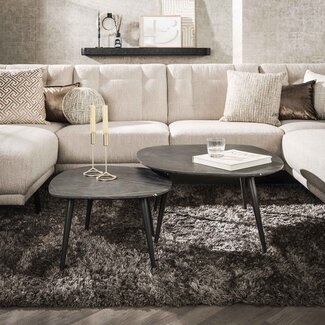 WoonStijl Salontafel set van 2 Rock shaped organisch