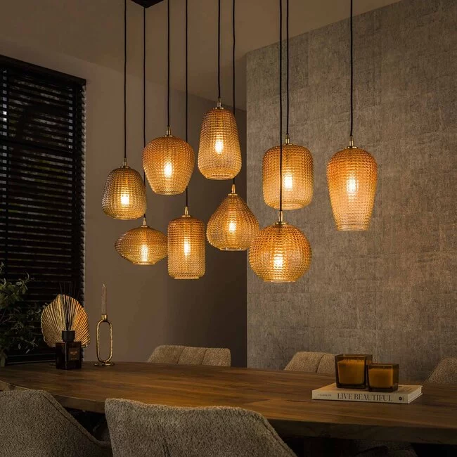 WoonStijl Hanglamp 5+4 dot pattern