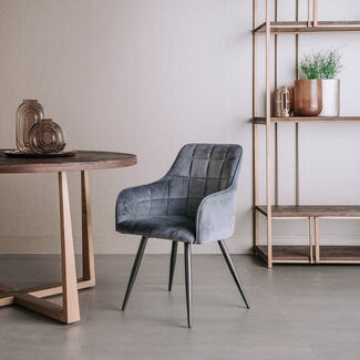 Tower Living Eetkamerstoel Silva - Grijs