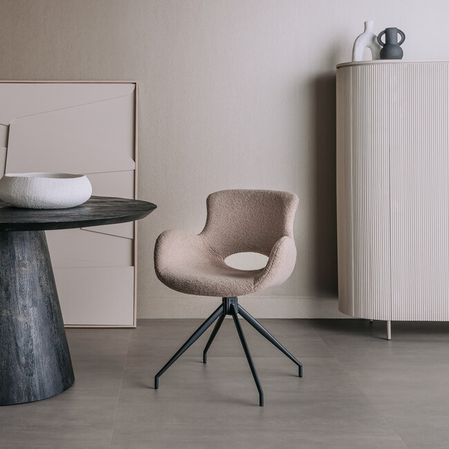 Tower Living Eetkamerstoel Campo Teddy - Diverse kleuren