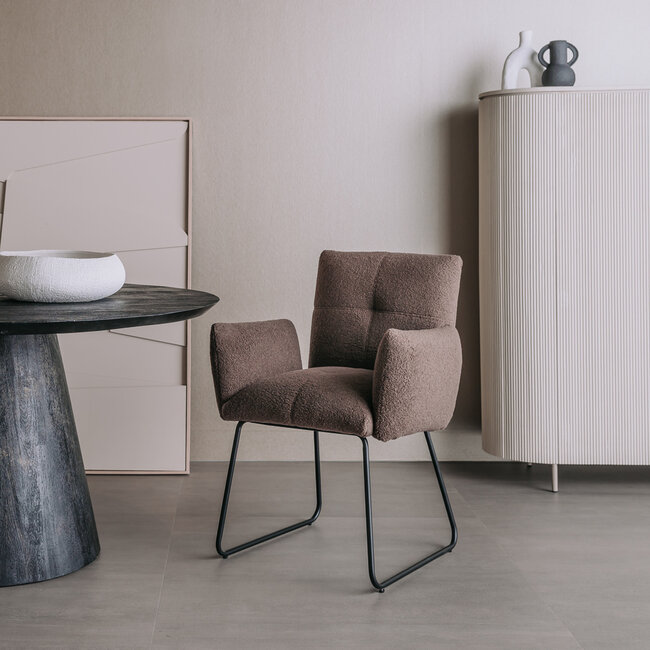 Tower Living Eetkamerstoel Dante Teddy - Diverse kleuren