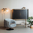 Tower Living Fauteuil Barga - groen, goud en grijs