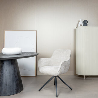 Tower Living Eettafelstoel Fondo draaistoel Mona 110 zand