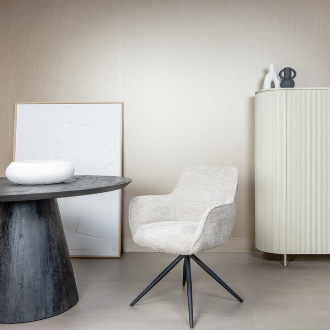 Tower Living Eettafelstoel Fondo draaistoel Mona 110 zand