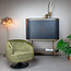 Tower Living Fauteuil Barga - groen, goud en grijs
