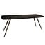 PTMD Eettafel Fieron Acacia zwart ovaal 240 cm