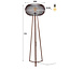 WoonStijl Vloerlamp 3-poot copper twist