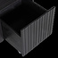 Woood New gravure kistbank grenen zwart [fsc]