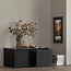 Woood New gravure kistbank grenen zwart [fsc]