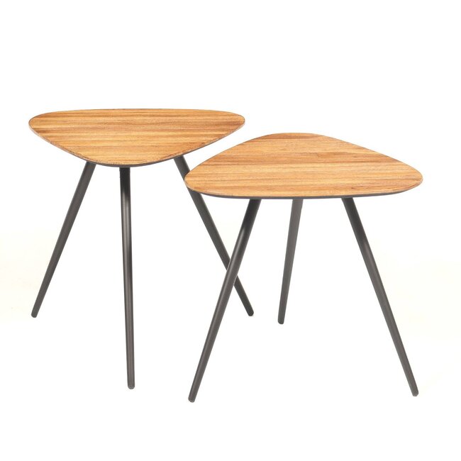 PTMD Salontafel set Rupert Naturel recycled teak