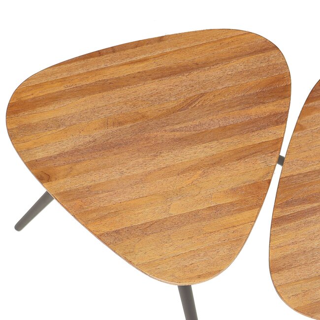PTMD Salontafel set Rupert Naturel recycled teak