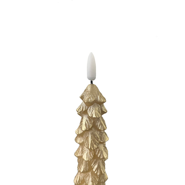 PTMD Dinerkaars LED Kerstboom goud set van 2