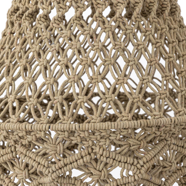 PTMD Hanglamp Milley Green cotton macrame