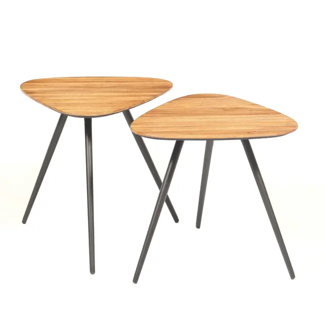PTMD Salontafel set Rupert Naturel recycled teak