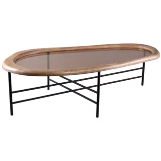 PTMD Salontafel Neelix Natural rubberwood organic L