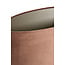 Light en Living Kap ovaal recht smal 38x17,5x28 cm VELOURS chocolade bruin
