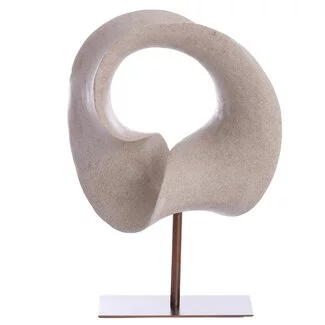 Light en Living Ornament op voet 34x18x43 cm VODICE taupe+donker brons