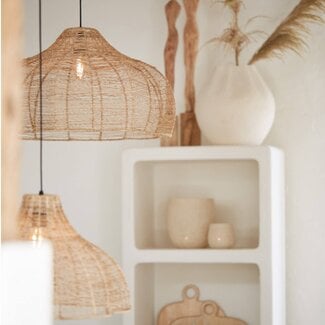 Light en Living Kap Ø60x34 cm TONODA jute naturel (excl pendel)