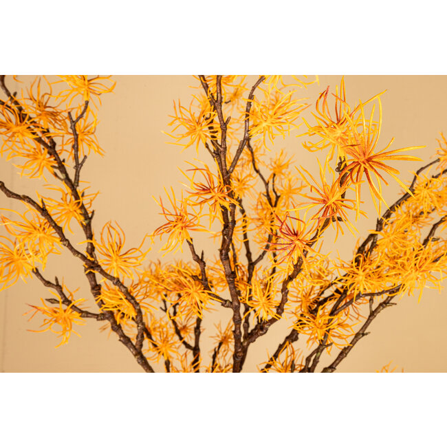 PTMD KunsttakTwig Plant hamamelis geel - oranje