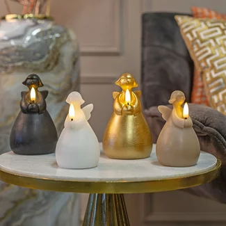 Countryfield Engel kaars LED Lyon L zwart
