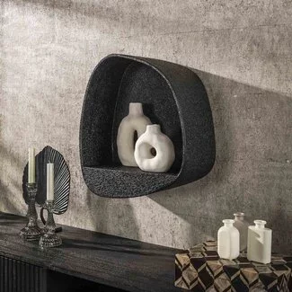 WoonStijl Wandschap metallic breed
