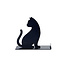 Balvi Telefoonhouder Feline zwart metaal