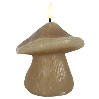 Countryfield Paddestoel kaars LED Lyon S beige