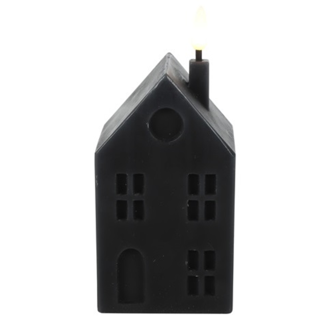 Countryfield Huis kaars LED Lyon M zwart