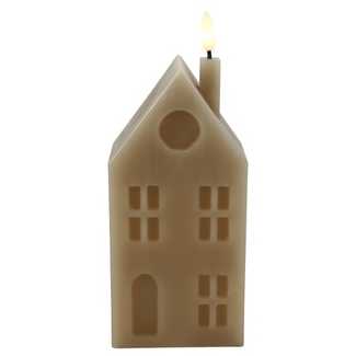 Countryfield Huis kaars LED Lyon L beige