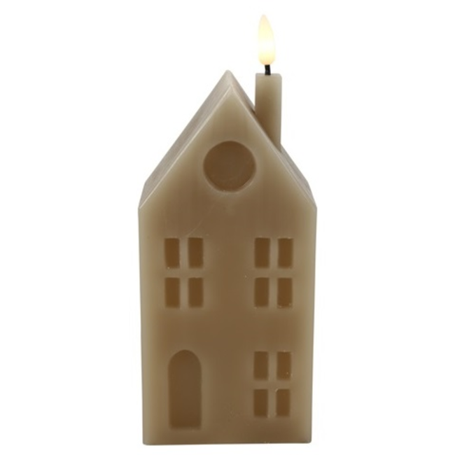 Countryfield Huis kaars LED Lyon L beige