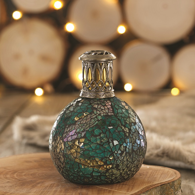 Ashleigh & Burwood Geurlamp Peacock Feather S blauw