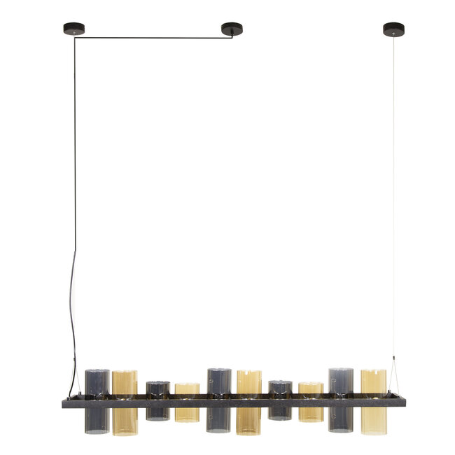 WoonStijl Hanglamp 10L cylinder mixed glass