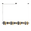 WoonStijl Hanglamp 14L cylinder mixed glass