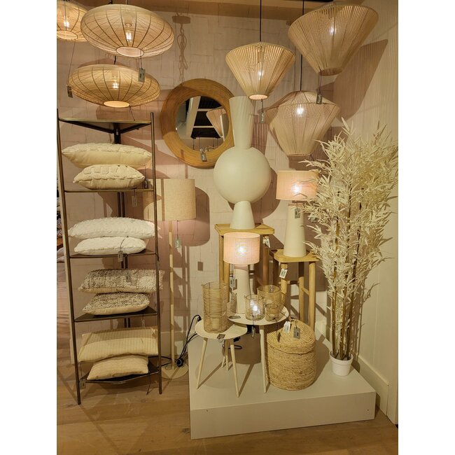 Light en Living Vaas deco 37,5x22x81 cm KAVANDU crème