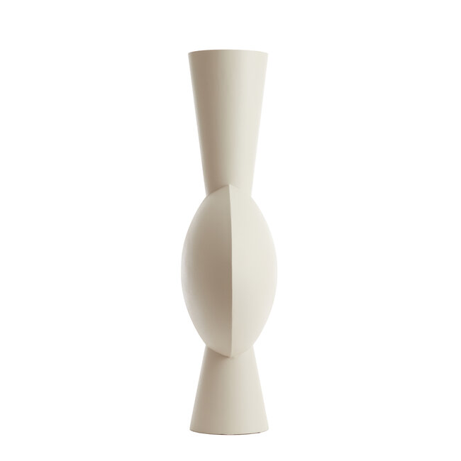 Light en Living Vaas 47x26x100 cm KAVANDU  crème