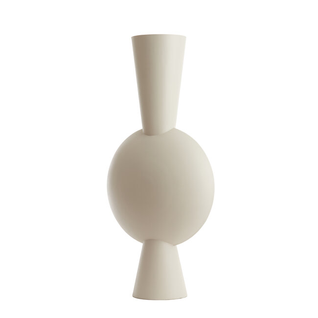 Light en Living Vaas 47x26x100 cm KAVANDU  crème