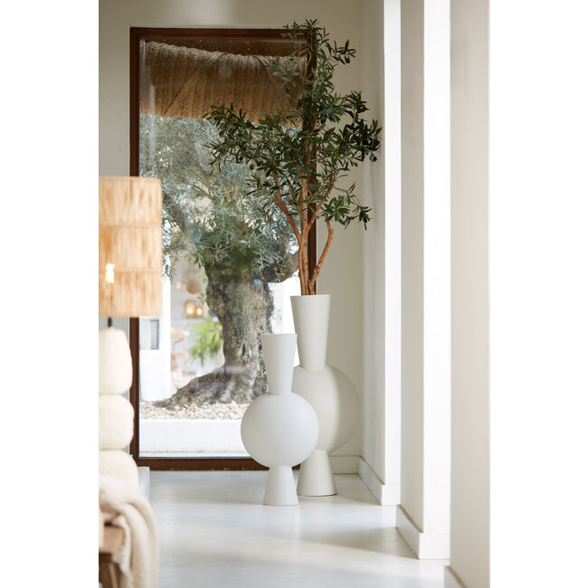 Light en Living Vaas 47x26x100 cm KAVANDU  crème