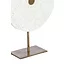 Light en Living Ornament op voet 35x12x50 cm YVO marmer wit+antiek brons