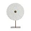 Light en Living Ornament op voet 35x12x50 cm YVO marmer wit+antiek brons