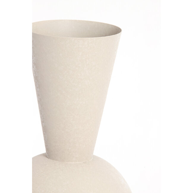 Light en Living Vaas deco Ø30x75 cm CHEDI mat licht grijs