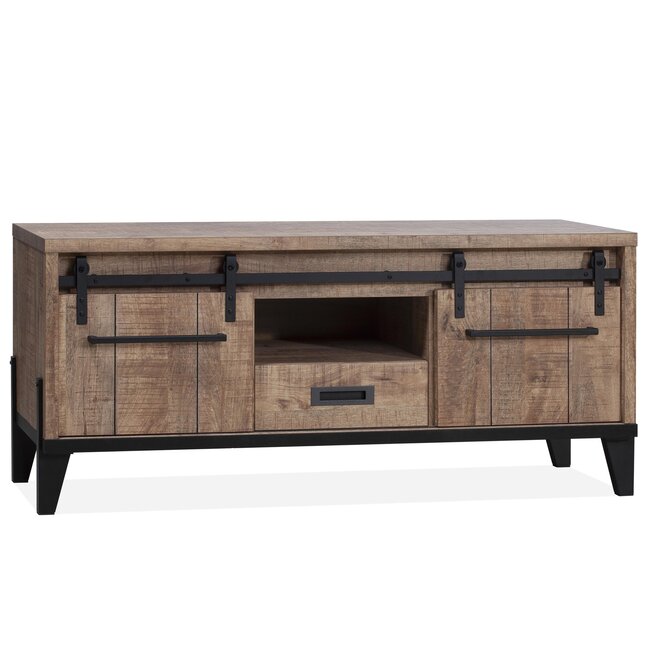 WoonMax TV meubel Dark Mango Vigo groot 2 deuren